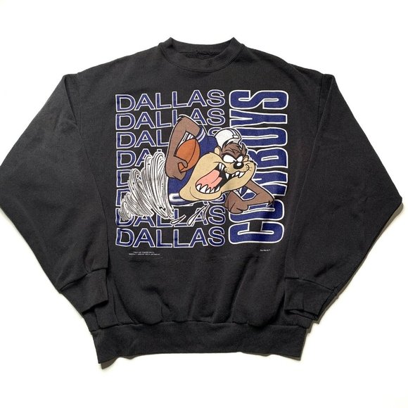 Dallas Cowboys Looney Tunes Crewneck Sweatshirt L